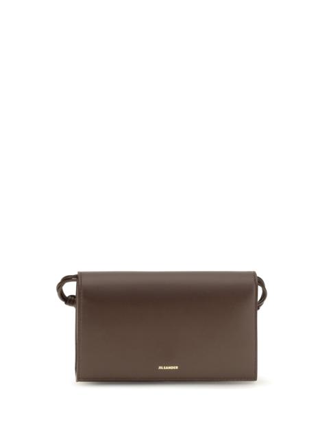 Jil Sander Jil Sander Women Tangle Wallet With Shoulder Strap