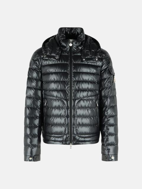 Moncler 'LAUROS' SHORT HOODED DOWN JACKET IN BLACK POLYESTER
