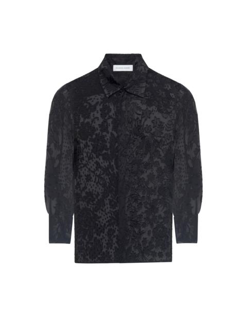 Marine Serre REGENERATED RASO SILK SCARVES LS SHIRT