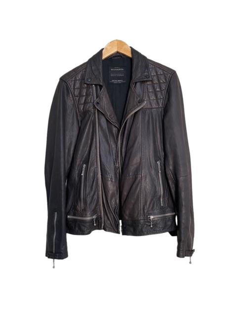 Other Designers Allsaints - Allsaint Leather Jacket Oxblood Conroy