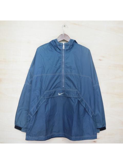 Nike Vintage 90s NIKE Big Logo Embroidered Anorak Half-Zip Windbreaker Jacket