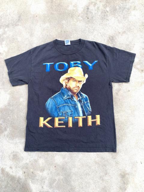 Other Designers Band Tees - Vintage Y2K Faded Black Toby Keith American Country Tshirt