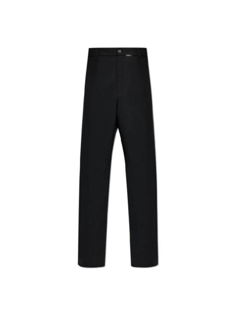 Marni Marni Signature Logo Detail Wide Leg Trouser, Brand Size 48 (Waist Size 32")