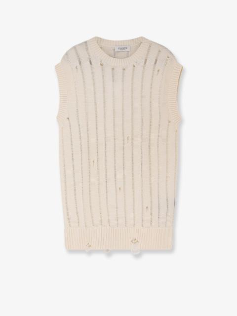 Other Designers Laneus Destroyed Effect Cotton Vest