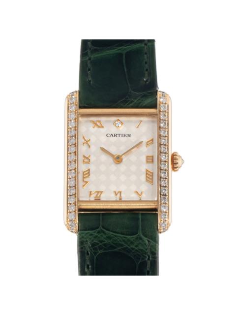 Cartier Pre-owned Cartier Tank Louis Quartz Diamond Silver Dial Ladies Watch WA201451