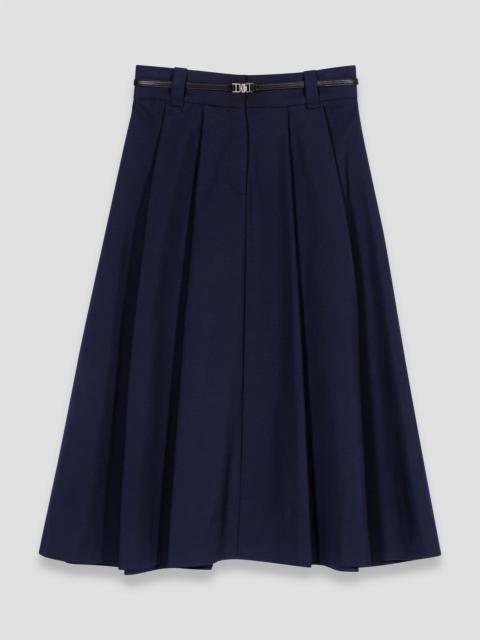 maje Long cotton skirt with belt
