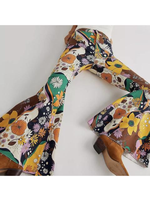 Vintage Steal Muchacha Multicolor Flare Jeans Rabbit Denim