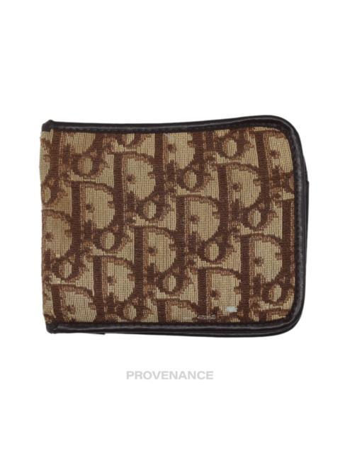 Dior Dior Oblique Trotter Bifold Wallet - Brown Jacquard