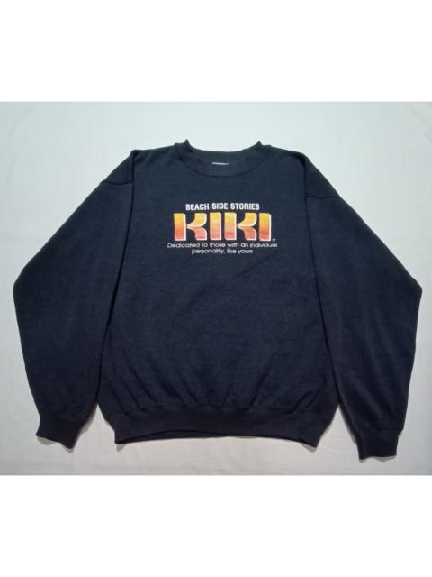 Other Designers Vintage - Kiki Sweatshirts Big Spell Out Logo Dark Blue Color