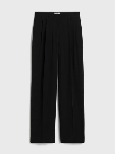 TOTEME Double-pleat straight trousers black