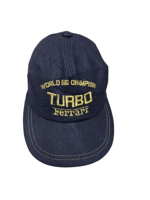 Other Designers VINTAGE TURBO FERRARI WOOL ADJUSTABLE CAP SIZE 54cm