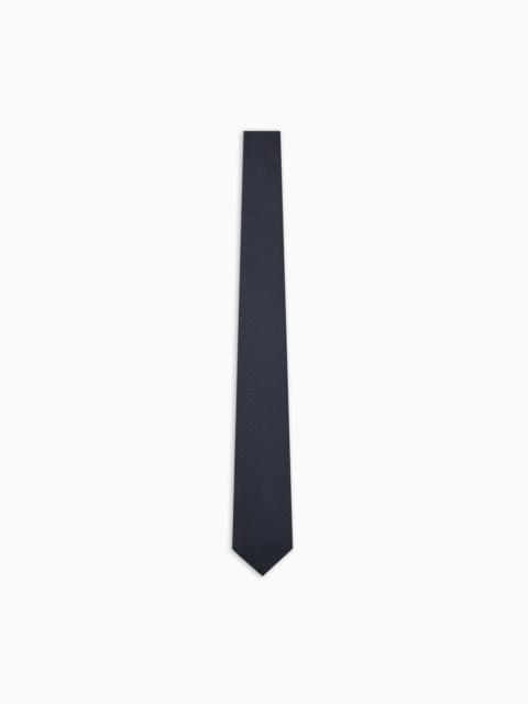 EMPORIO ARMANI PURE SILK MICRO-TEXTURED TIE