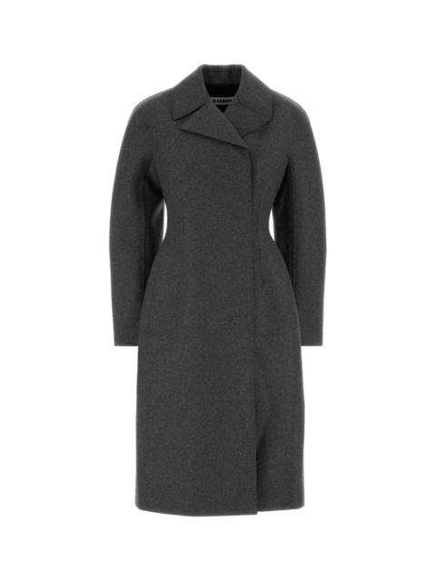 Jil Sander Jil Sander Women Dark Grey Wool Coat