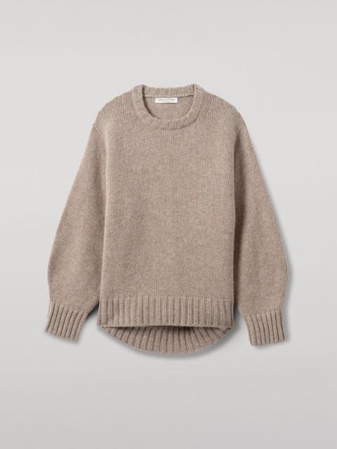 Johnstons of Elgin Relaxed Brown Cashmere Jumper