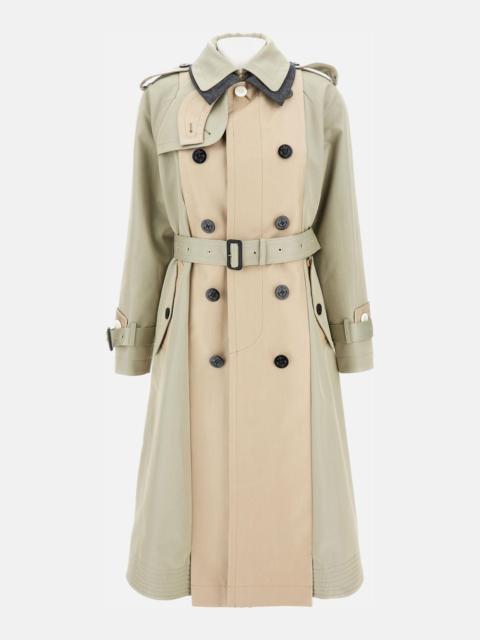 sacai TRENCH IN GABARDINE