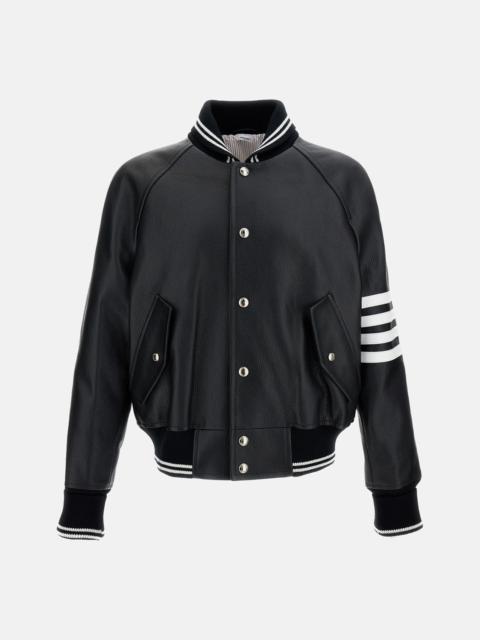 Thom Browne Thom Browne Men Oversized Leather Bomber Jacket