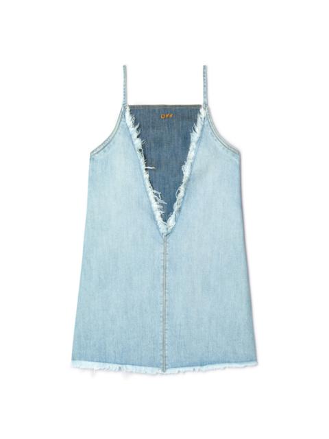 Off-White Blue Denim Doll Dress