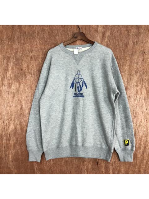 Other Designers Japanese Brand - Poyete Grey vintage red indian navajo sweatshirt#1691