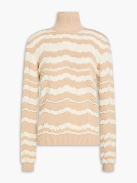 Missoni Crochet-knit turtleneck sweater