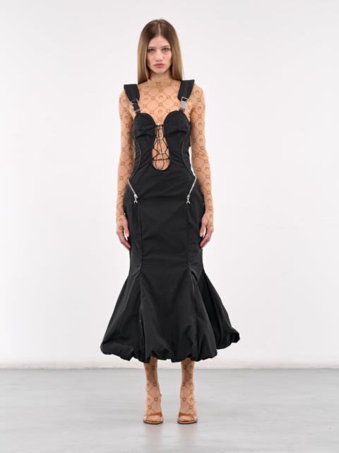 Marine Serre Recycled Nylon Bustier Dress