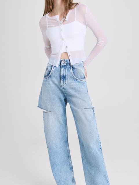 Maison Margiela Denim Jeans with Slash Details