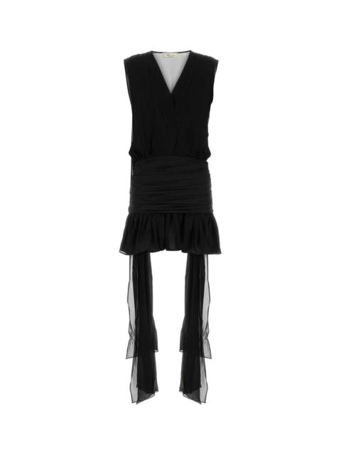 Blumarine Blumarine Women Black Georgette Mini Dress