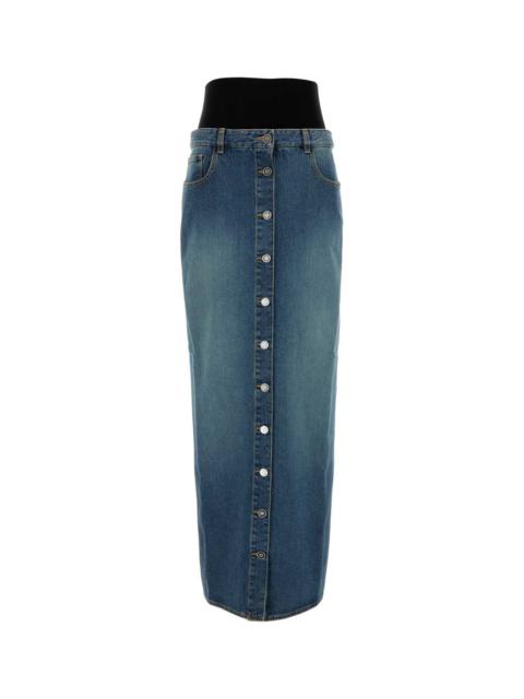 Alaia Women Denim Skirt