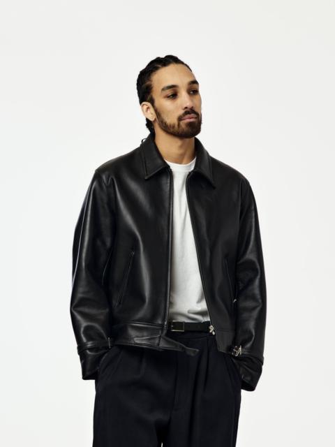 A.PRESSE LEATHER FRENCH RIDERS JACKET (BLACK) SIS