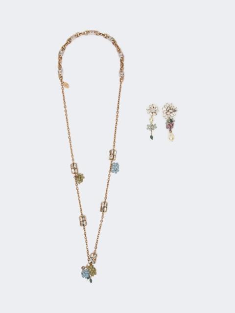 WEEKEND Max Mara Set with flower and crystal details - GOLD