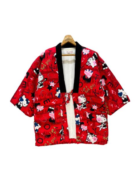 Other Designers Japanese Brand - HELLO KITTY ROCK GIRL FULLPRINT RED KIMONO JACKET #9119-58
