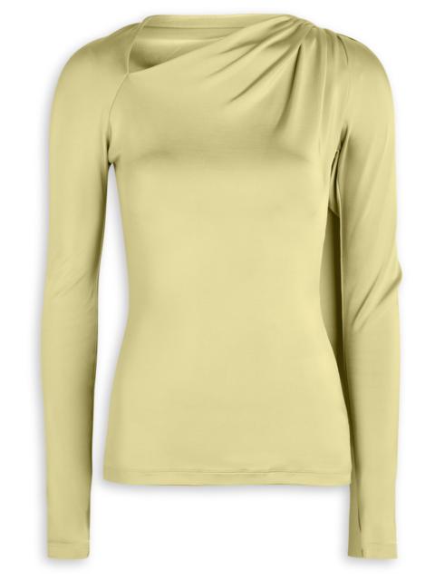 Victoria Beckham Victoria Beckham Gathered Stretch-jersey top