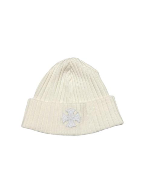 Cashmere leather plus cross patch beanie