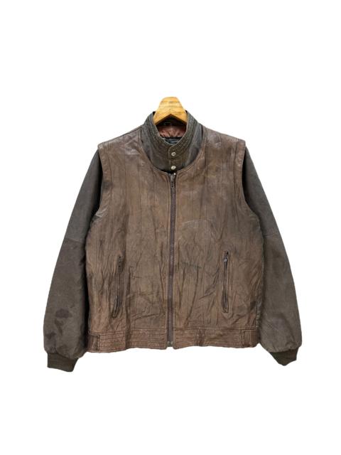 Other Designers Vintage 80’s Genuine Leather PRIVATE Vest Jacket #A71-1719