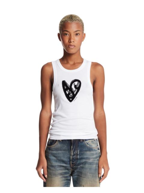 Acne Studios White Heart Top