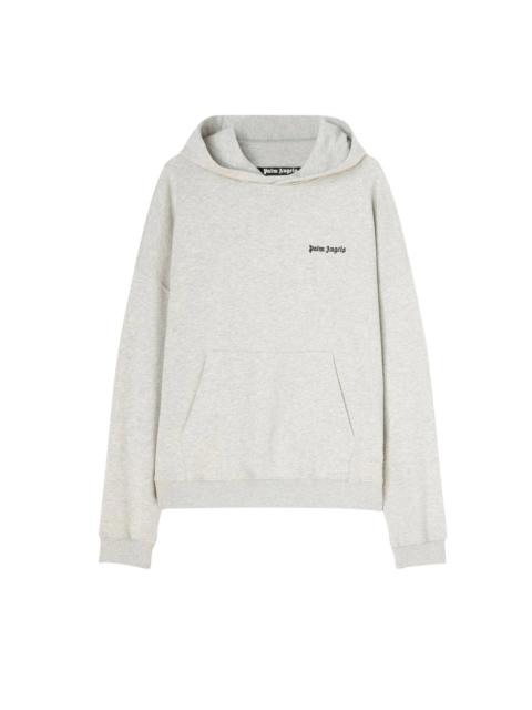Palm Angels Palm Angels Embroidered Logo Hoodie 'Melange Grey'