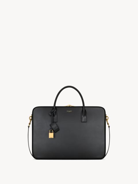 SAINT LAURENT SAC DE JOUR LARGE SLIM BAULETTO BAG IN SMOOTH LEATHER