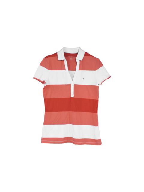TOMMY HILFIGER VNECK STRIPED POLO SHIRT