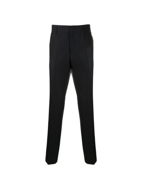 FERRAGAMO Ferragamo Pinstriped Straight-Leg Trousers