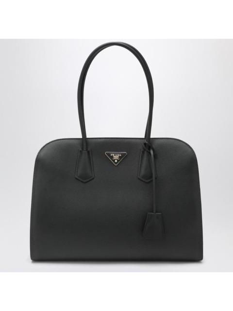 Prada Prada Large Shopping Bag In Black Leather Women