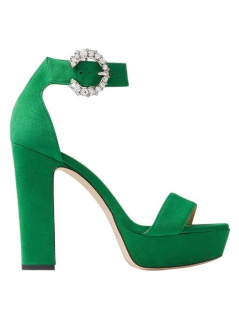 JIMMY CHOO Jimmy Choo Mionne 120 Suede Platform Sandals
