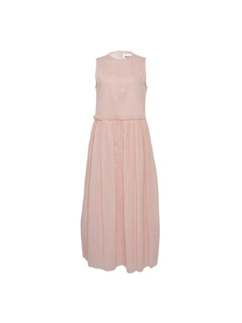 Jil Sander Cotton Organdy Sleeveless Dress