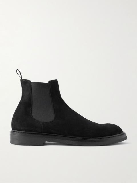OFFICINE CREATIVE Dude Flexi 003 Suede Chelsea Boots Black