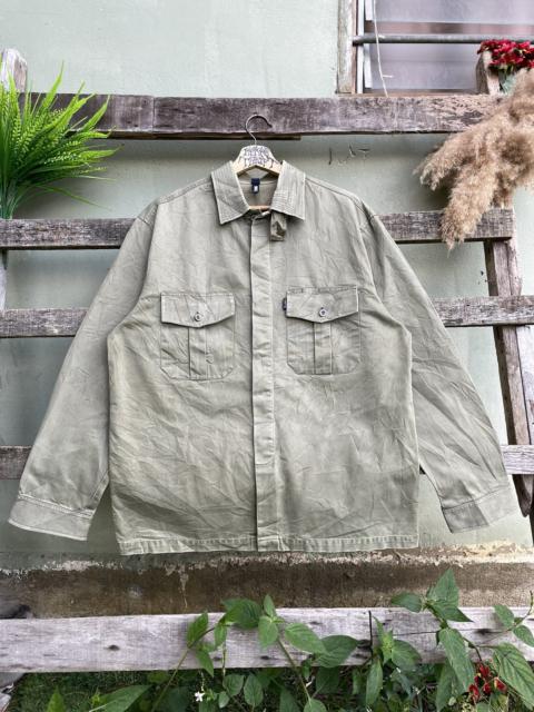 Other Designers Japanese Brand - Vintage Silas Japan Army Style Button Up Long Sleeve