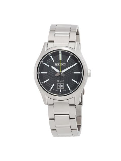 Other Designers Seiko quartz Black Dial Men's Watch SUR535