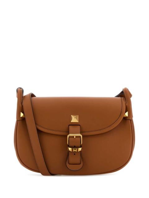 Valentino Valentino Garavani Women Caramel Leather Flaneuse Crossbody Bag