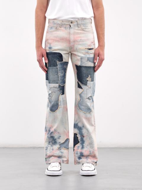 Kapital Crazy Dixie Remake Flare Jeans