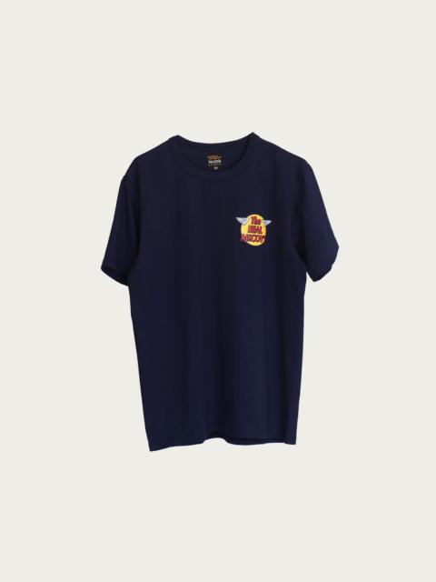 The Real McCoy's Logo Tee - Navy