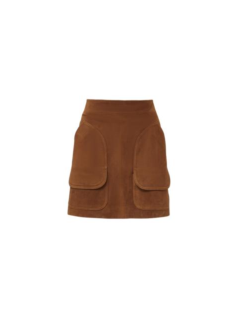 VERONICA BEARD NORWOOD SUEDE MINI SKIRT