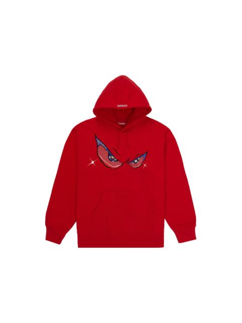 Supreme Supreme Eyes Hooded Sweatshirt Red