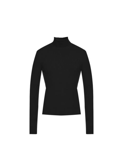 Balenciaga Cashmere Blend Rib Knit Turtleneck Men